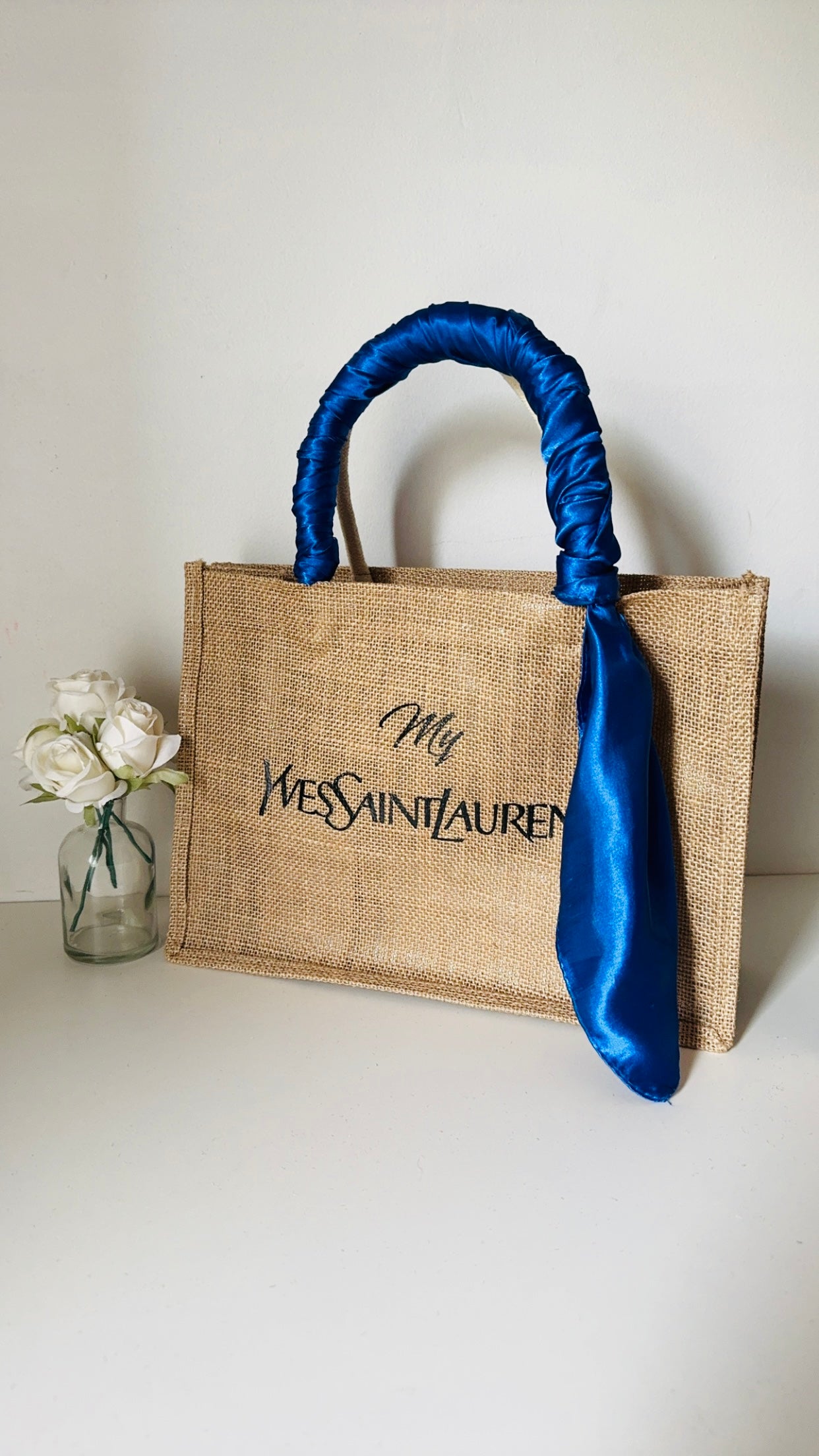 Sac toile de jute Yves Saint Laurent