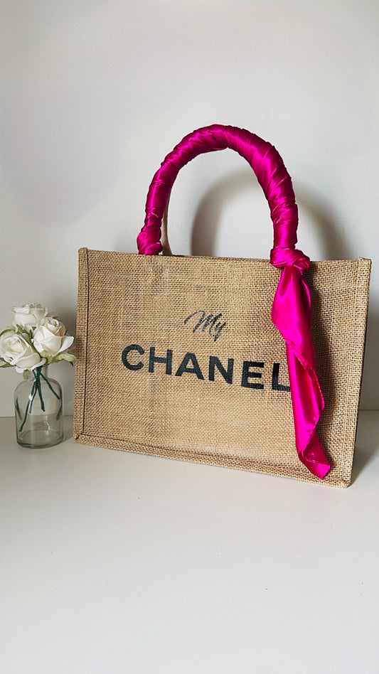 Sac toile de jute CHANEL