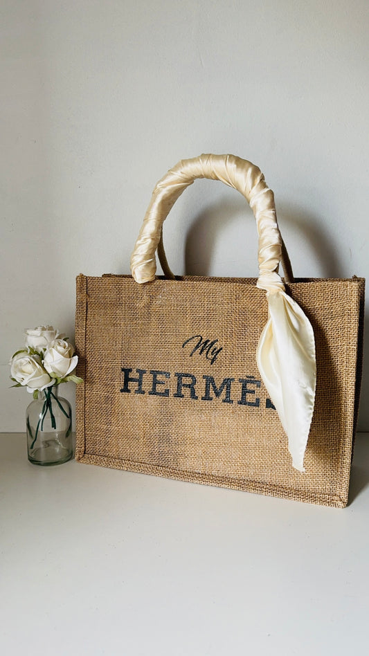 Sac toile de jute HERMÈS