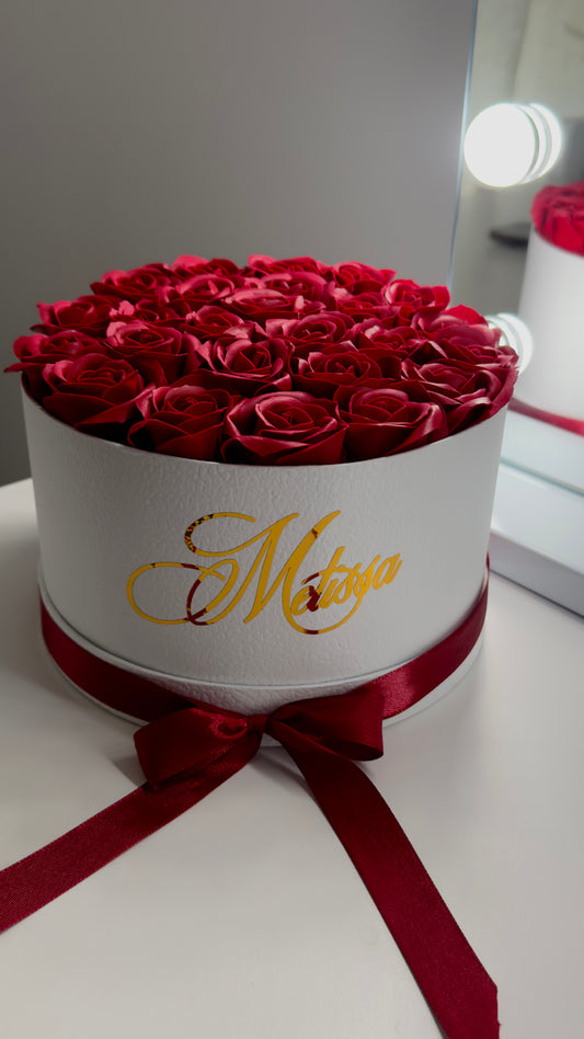 flower box 25 roses eternel