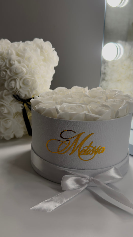 flower box 16 roses eternel